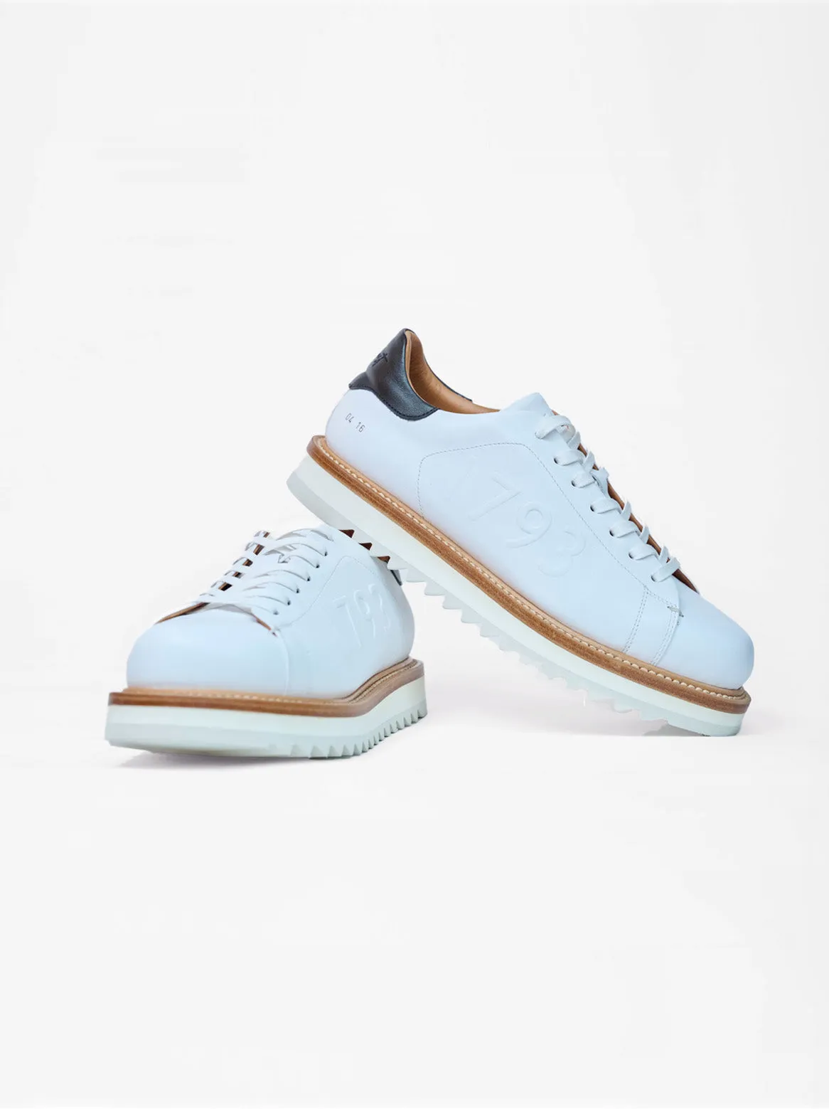 Silvio welted sneaker in white
