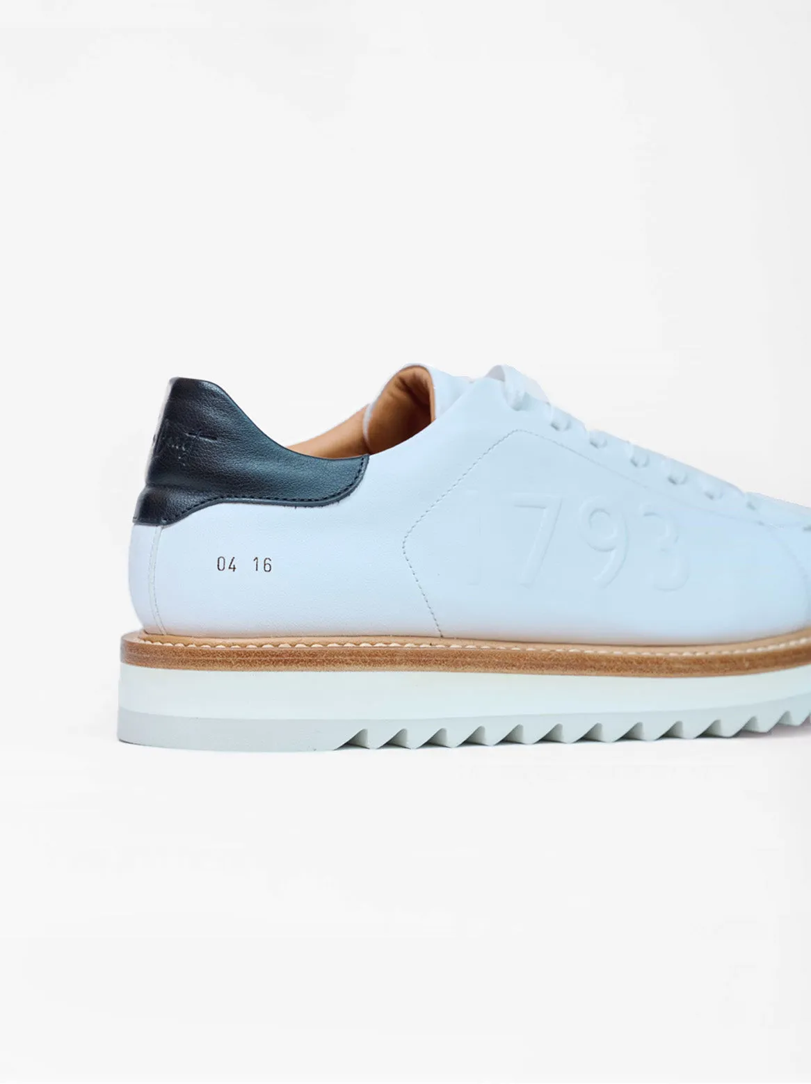 Silvio welted sneaker in white