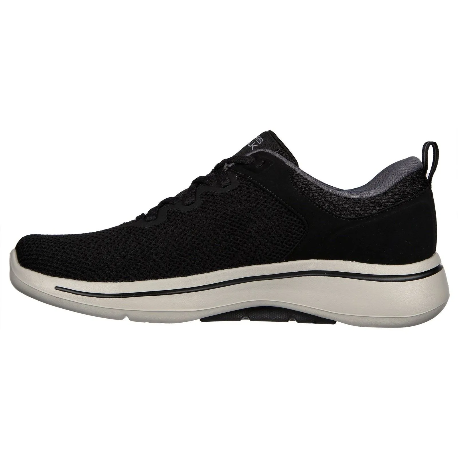 Skechers (GAR216254) Men's Go Walk Arch Fit Clinton Trainers in Black/Grey 6 to 12