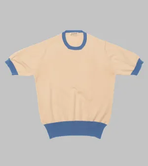 ‘Skipper’ Tee Cream/Blue
