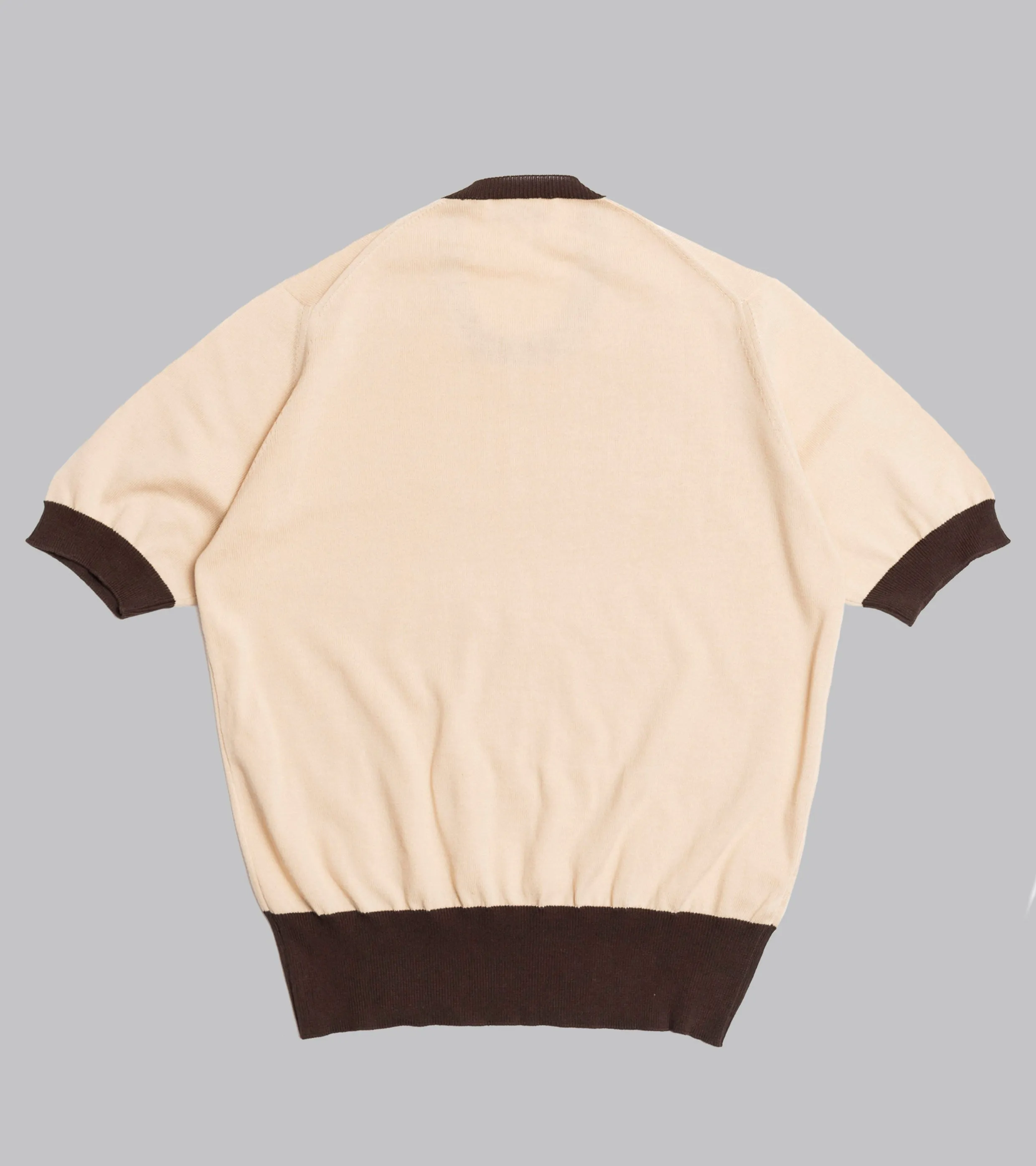 ‘Skipper’ Tee Cream/Brown