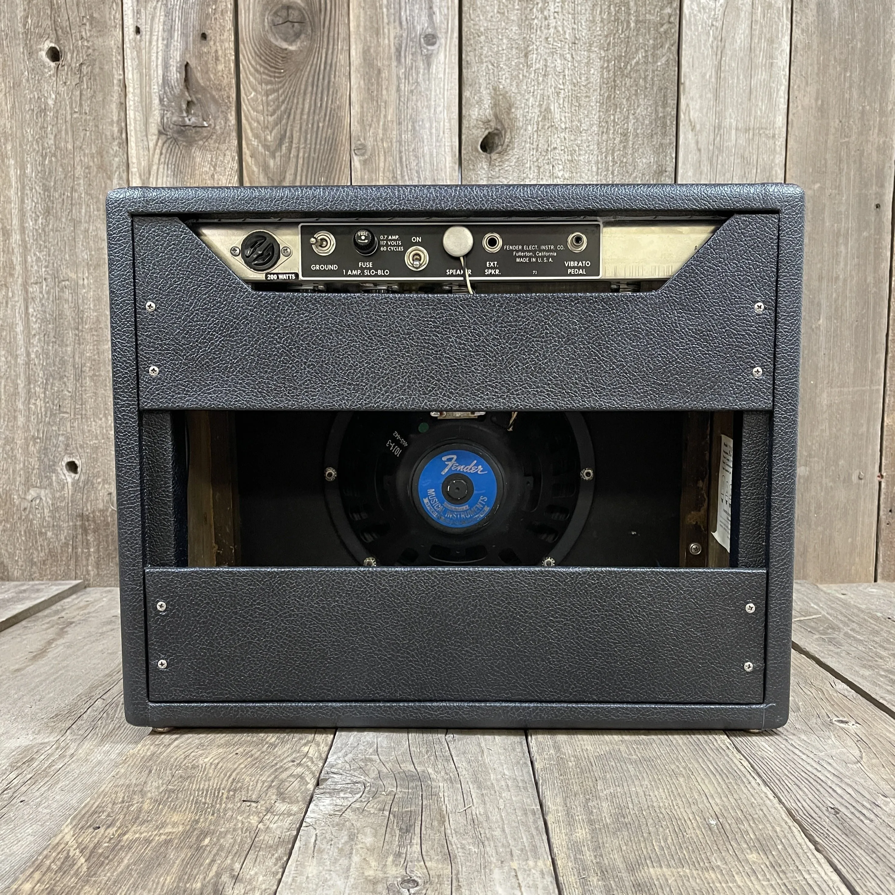 SOLD - Fender Princeton Amp Pre CBS Black Panel AA964 1965