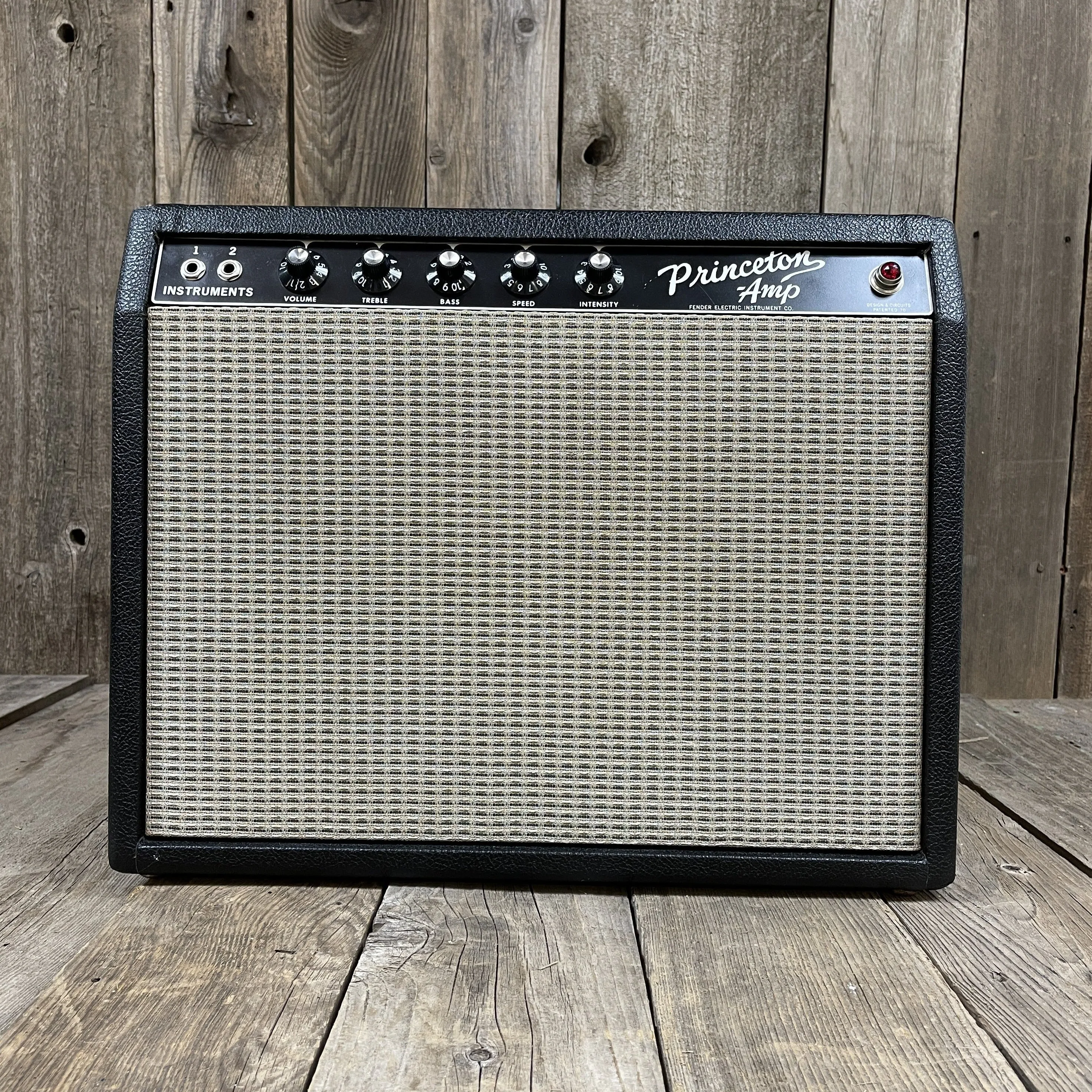 SOLD - Fender Princeton Amp Pre CBS Black Panel AA964 1965