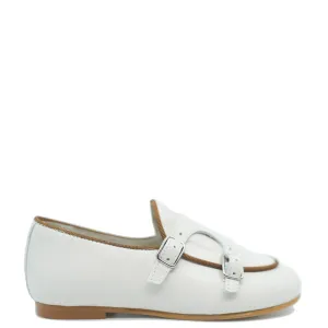 Sonatina Cream Piping Double Monk Loafer