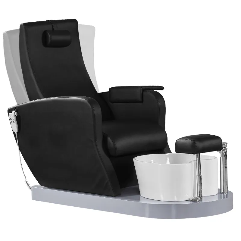 SPA ARMCHAIR FOR PEDICURE AZZURRO 016A BLACK WITH HYDROMASSAGE