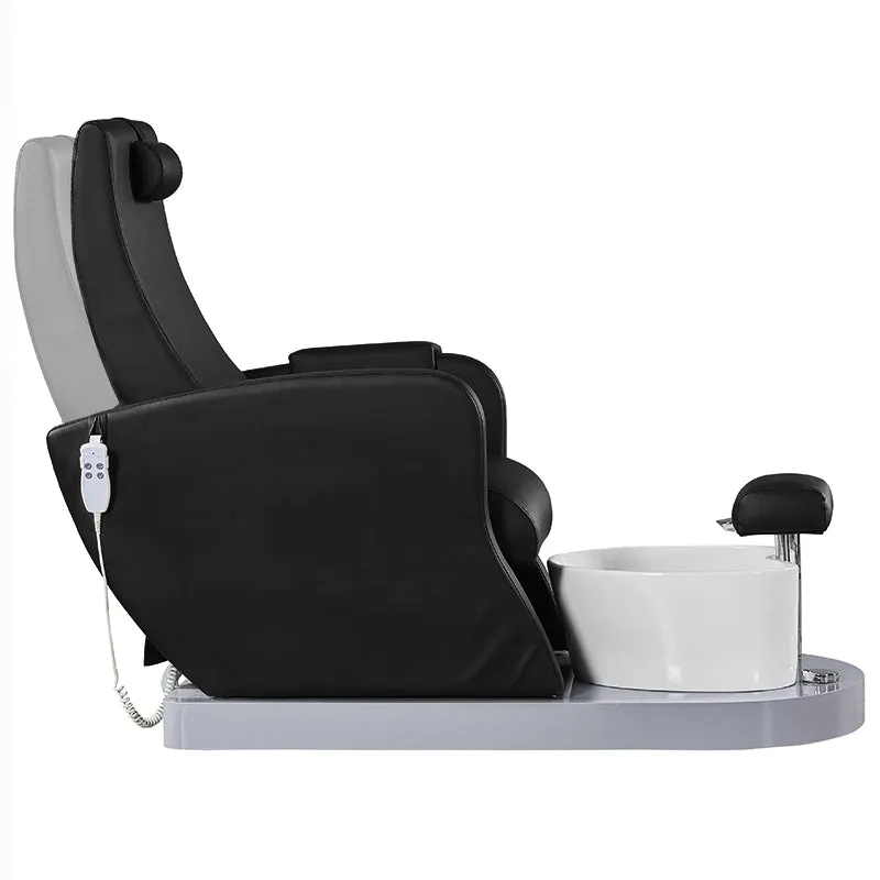 SPA ARMCHAIR FOR PEDICURE AZZURRO 016A BLACK WITH HYDROMASSAGE