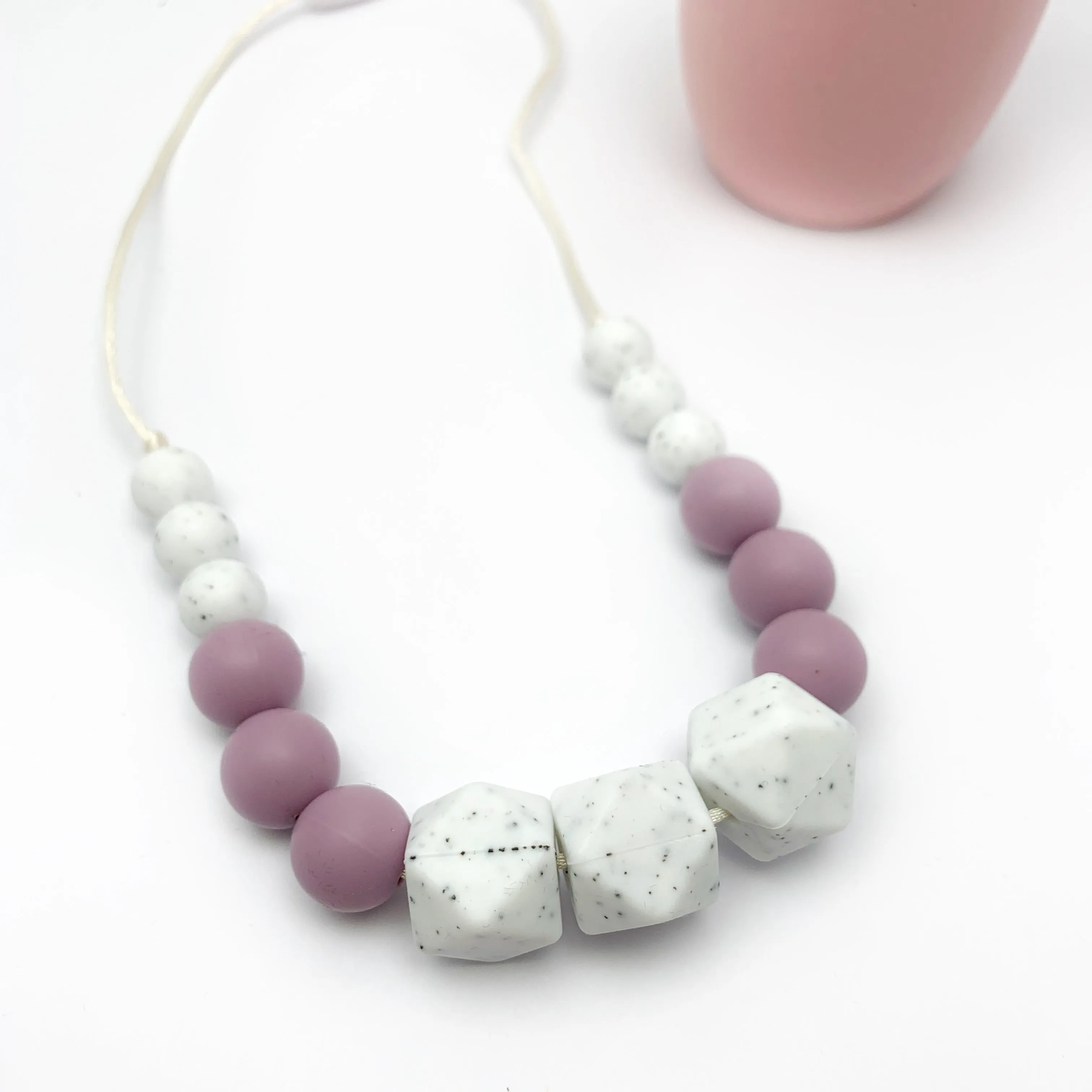 Speckled Mauve Necklace