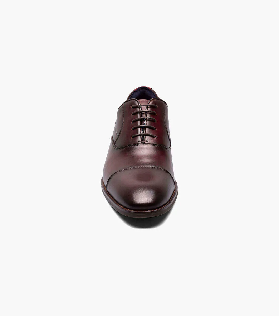 Stacy Adams Kalum 25568-610 Cap Toe Oxford Shoes Burgundy