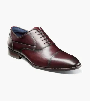 Stacy Adams Kalum 25568-610 Cap Toe Oxford Shoes Burgundy