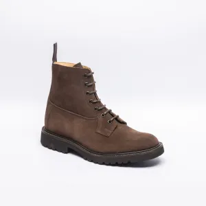 Stivale derby Tricker's Burford in camoscio marrone