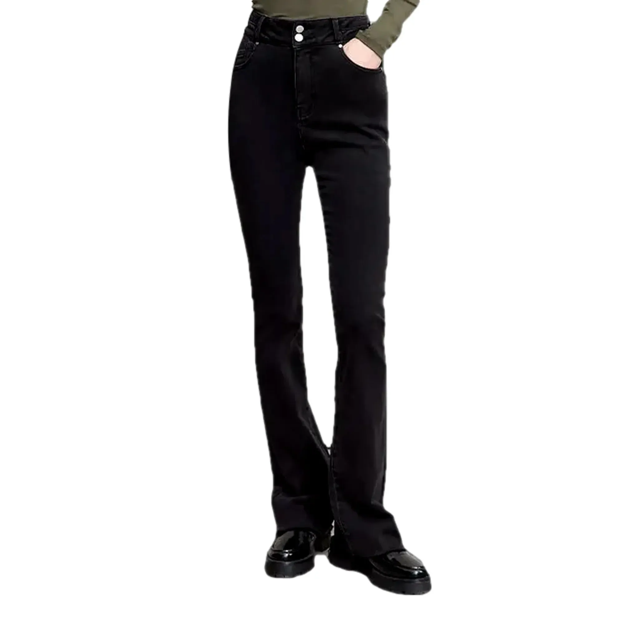 Stretchable padded casual women's jeans