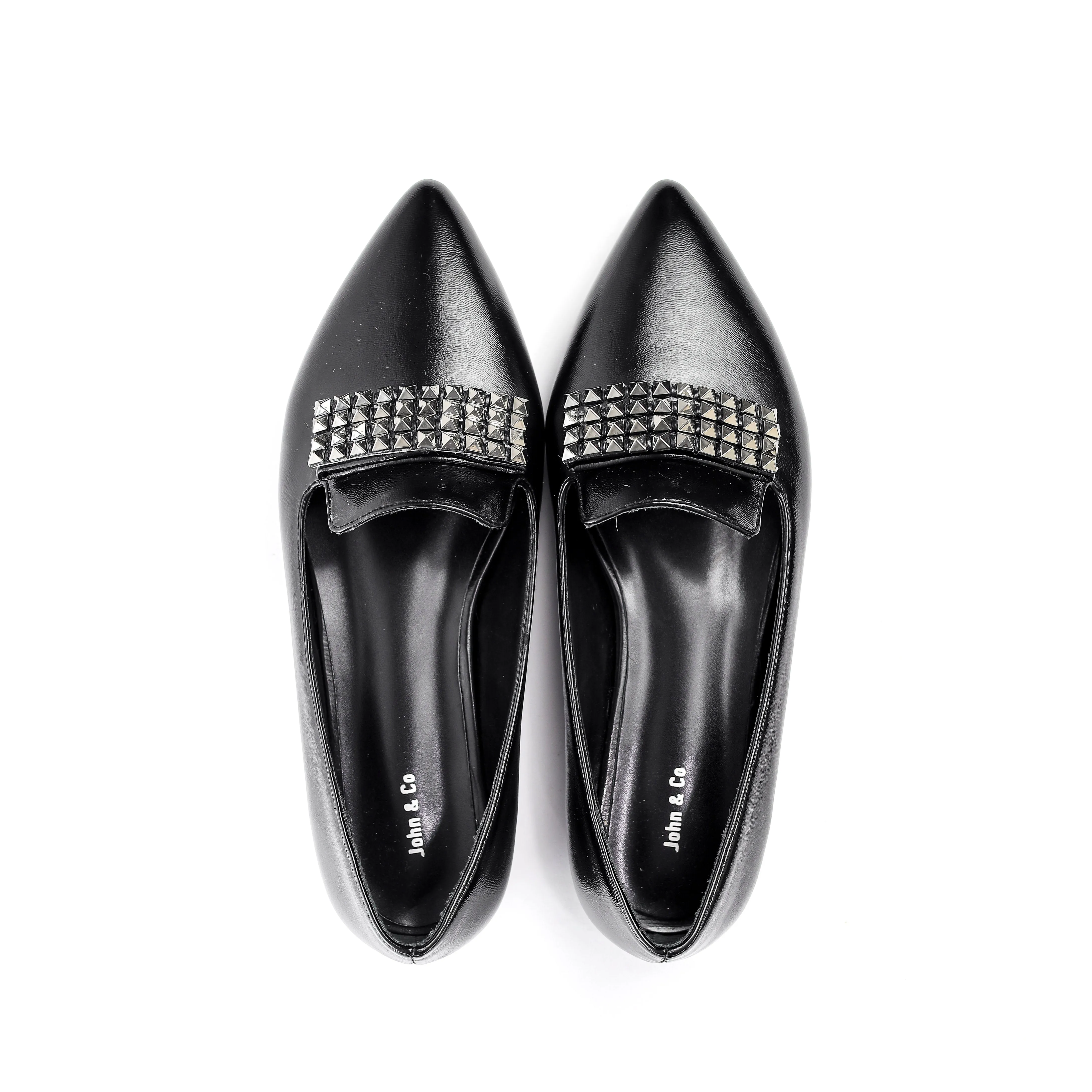Studded Metallic Loafer