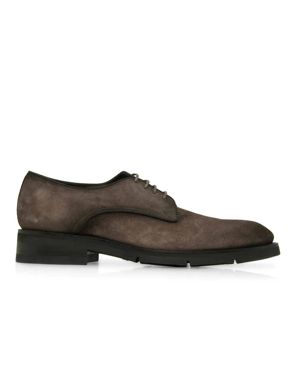 Suede Derby in Charcoal