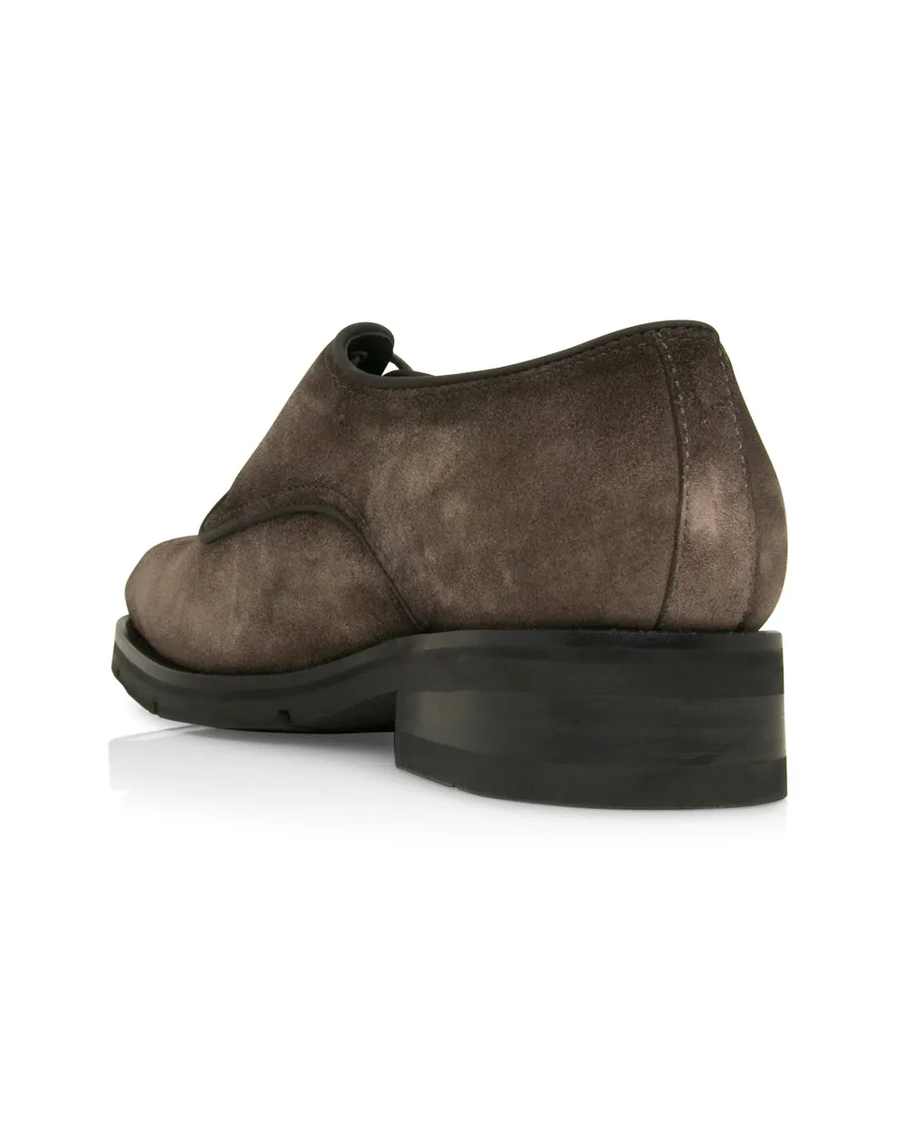 Suede Derby in Charcoal