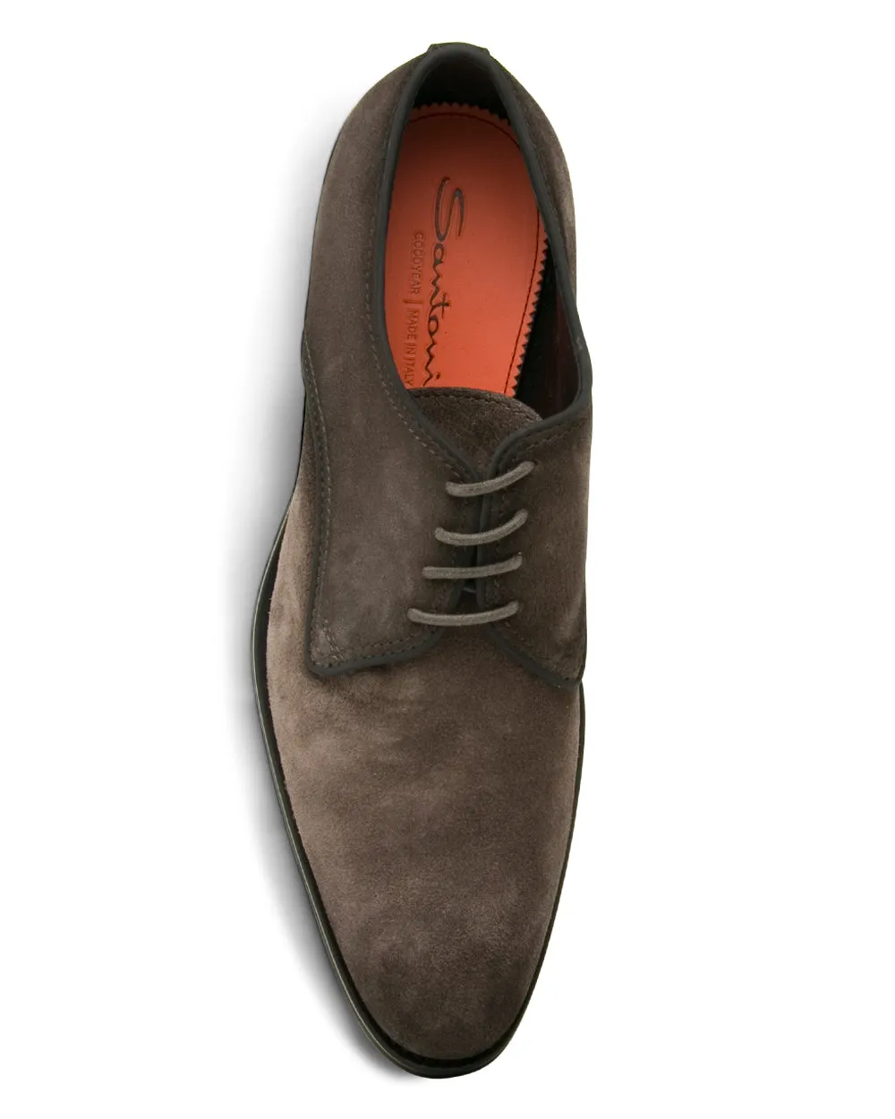 Suede Derby in Charcoal