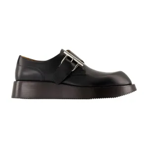 T-Bar Loafers - Leather - Black