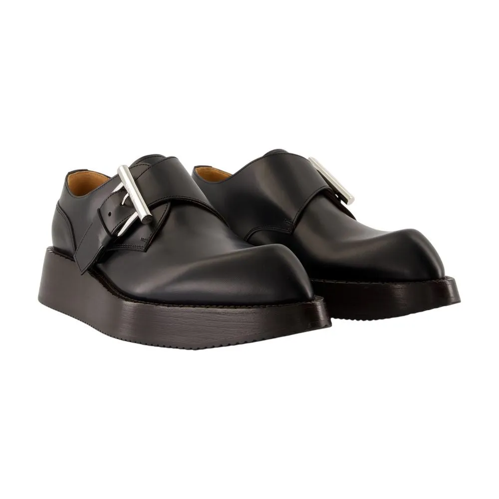 T-Bar Loafers - Leather - Black