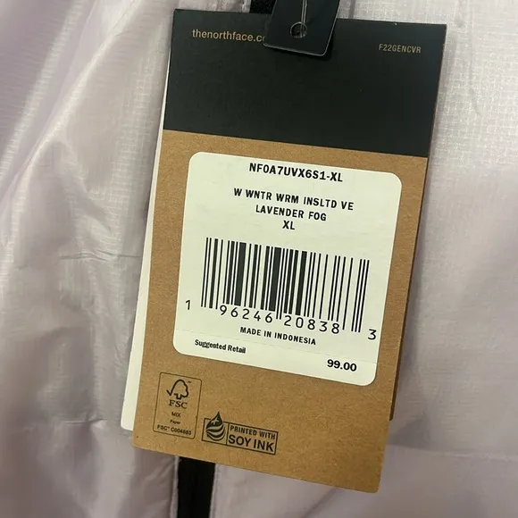 The North Face Women's Warn Insulated Vest, Size XL, NWT