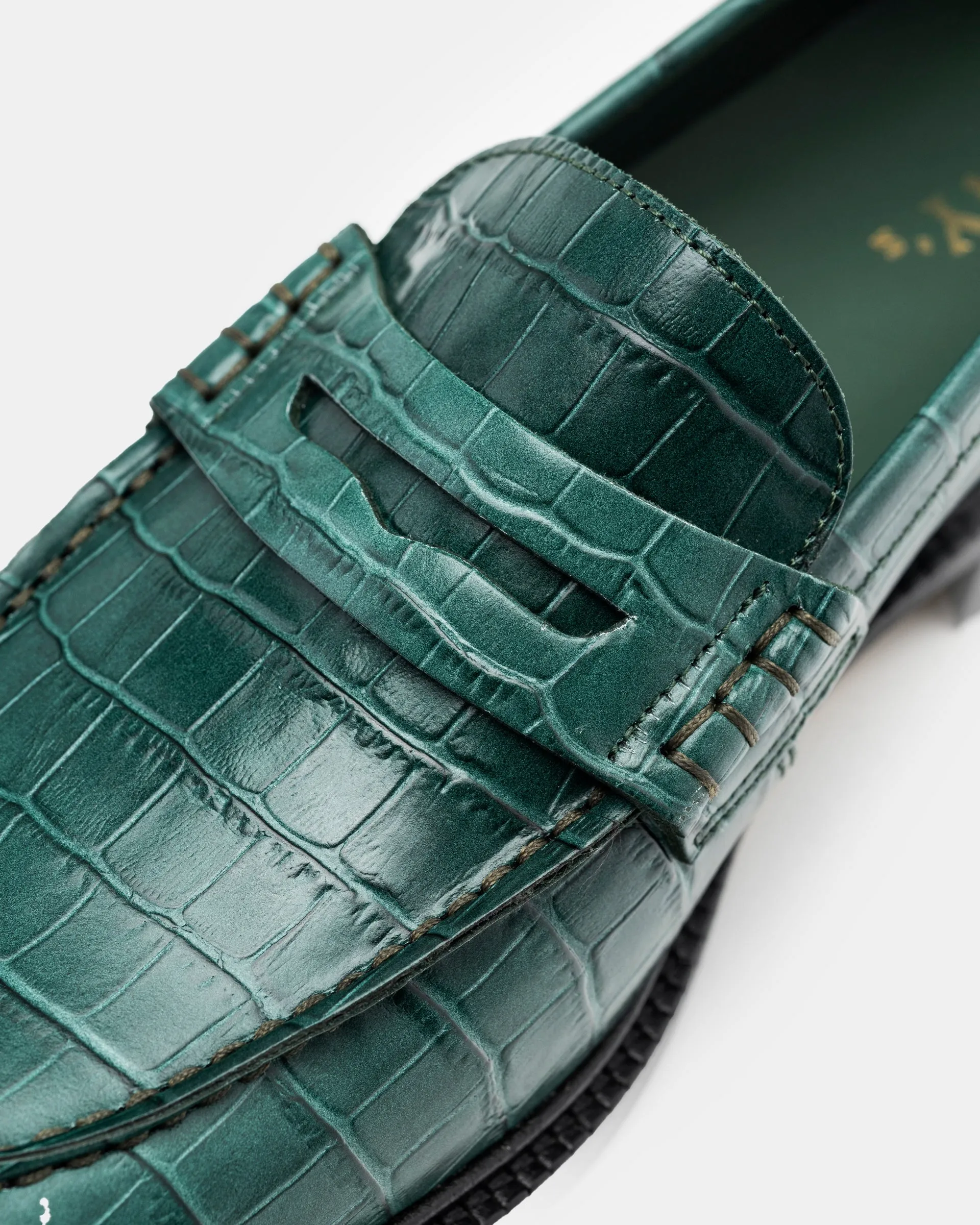 Townee Penny Loafer in Green