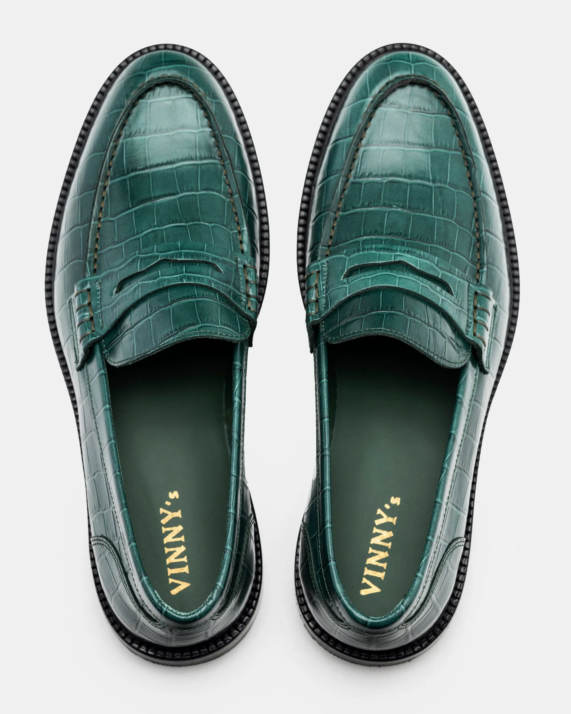 Townee Penny Loafer in Green