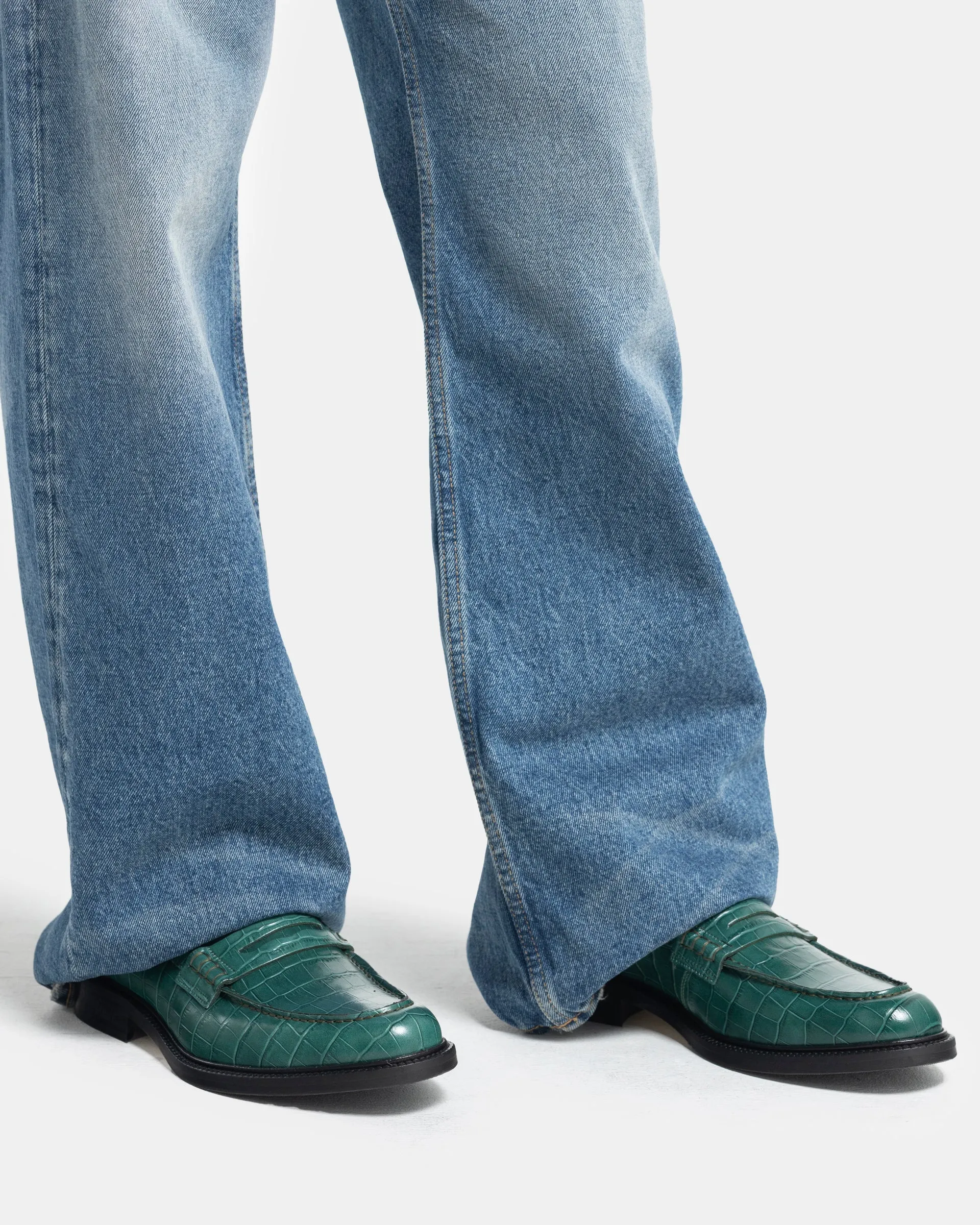 Townee Penny Loafer in Green