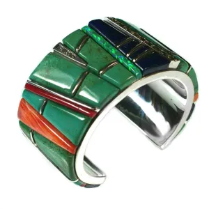 Turquoise Inlay Cuff Bracelet