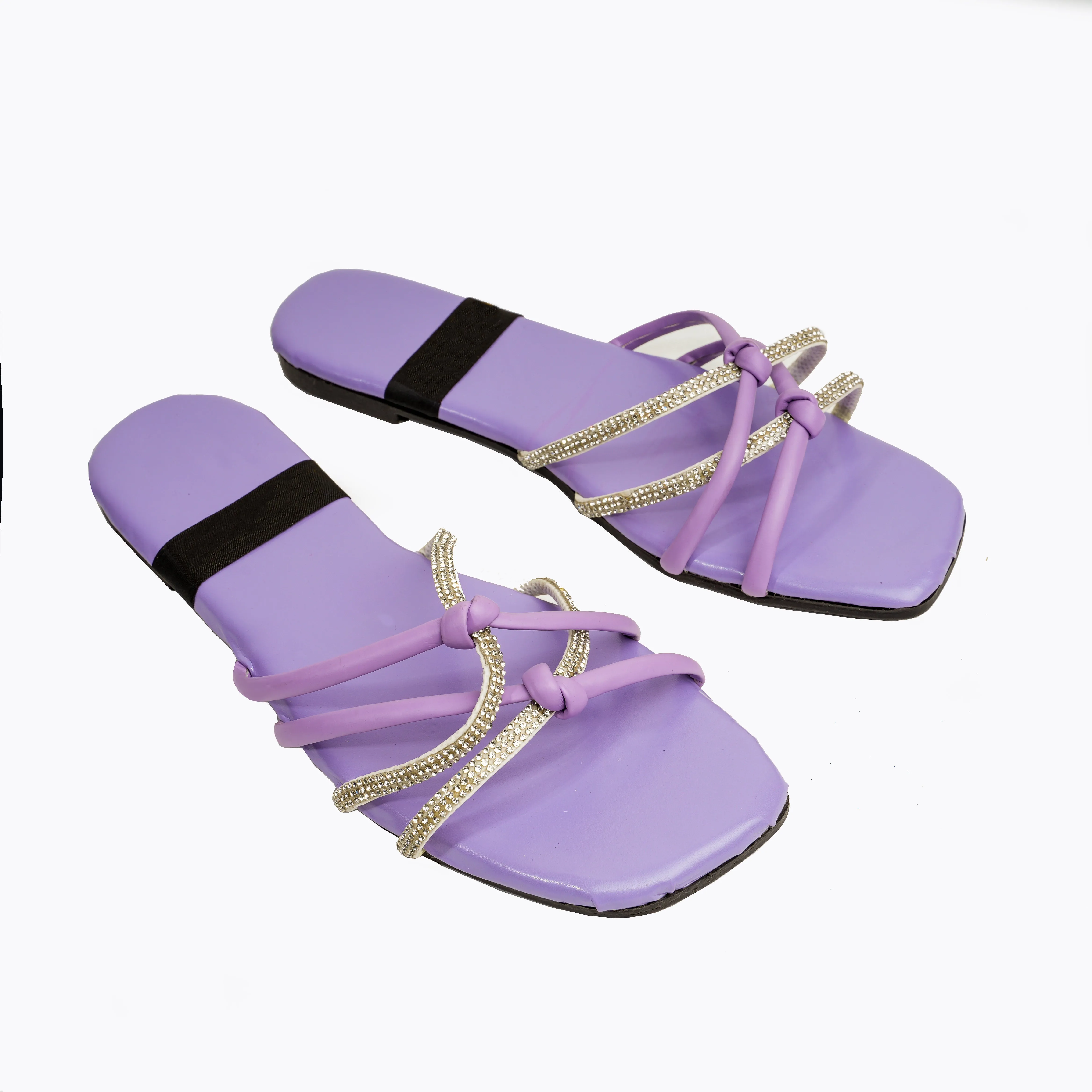 Twist Charm Sandals - Light Purple