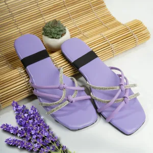 Twist Charm Sandals - Light Purple