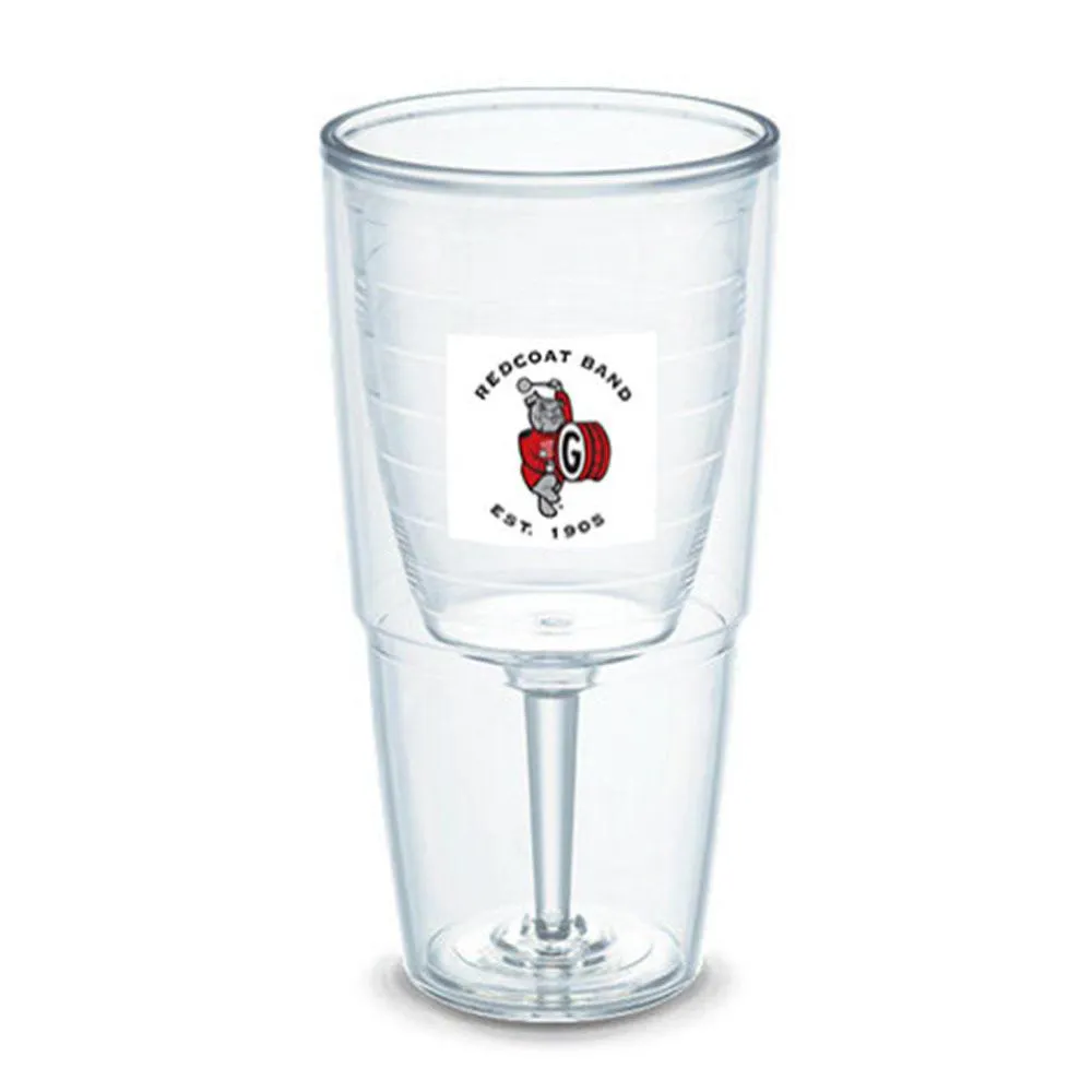 UGA Redcoat Band 16 oz Insulated Tervis Wine Goblet With Lid