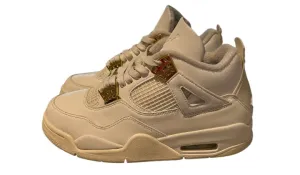 Used Air Jordan 4 Retro Metallic Gold