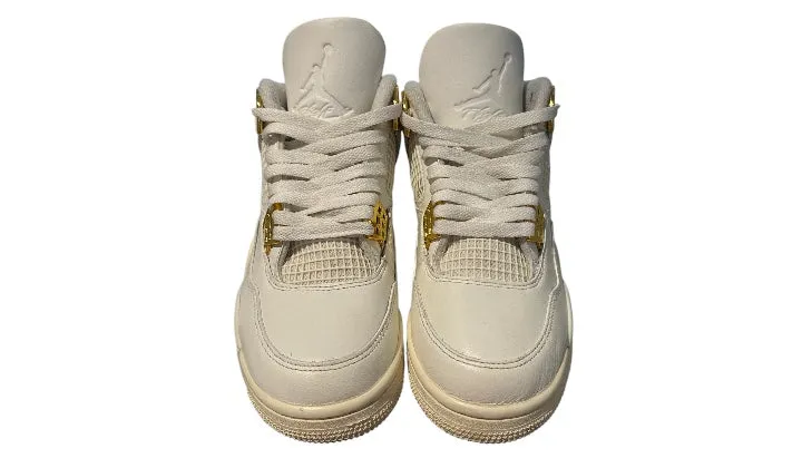 Used Air Jordan 4 Retro Metallic Gold