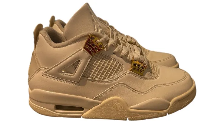 Used Air Jordan 4 Retro Metallic Gold