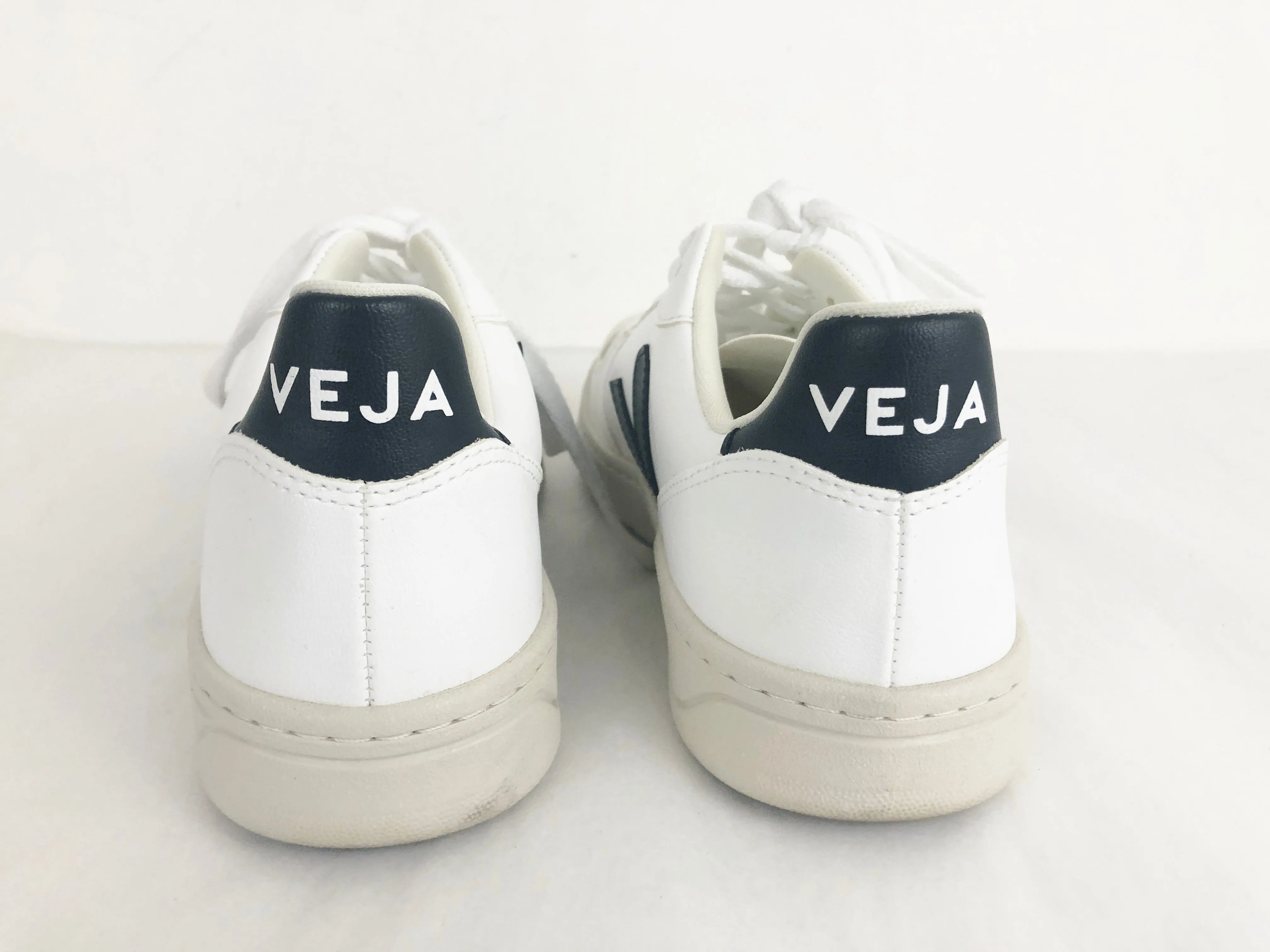 Veja White Leather Sneakers Size 9