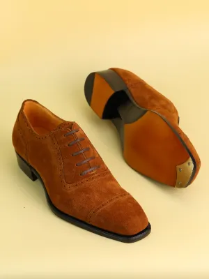 Vintage Suede Leather Oxford Shoes