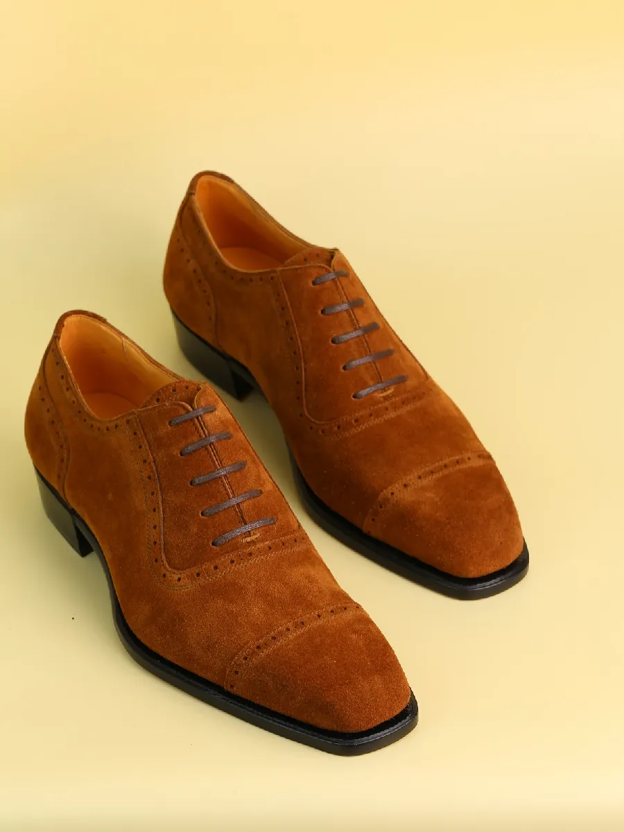 Vintage Suede Leather Oxford Shoes