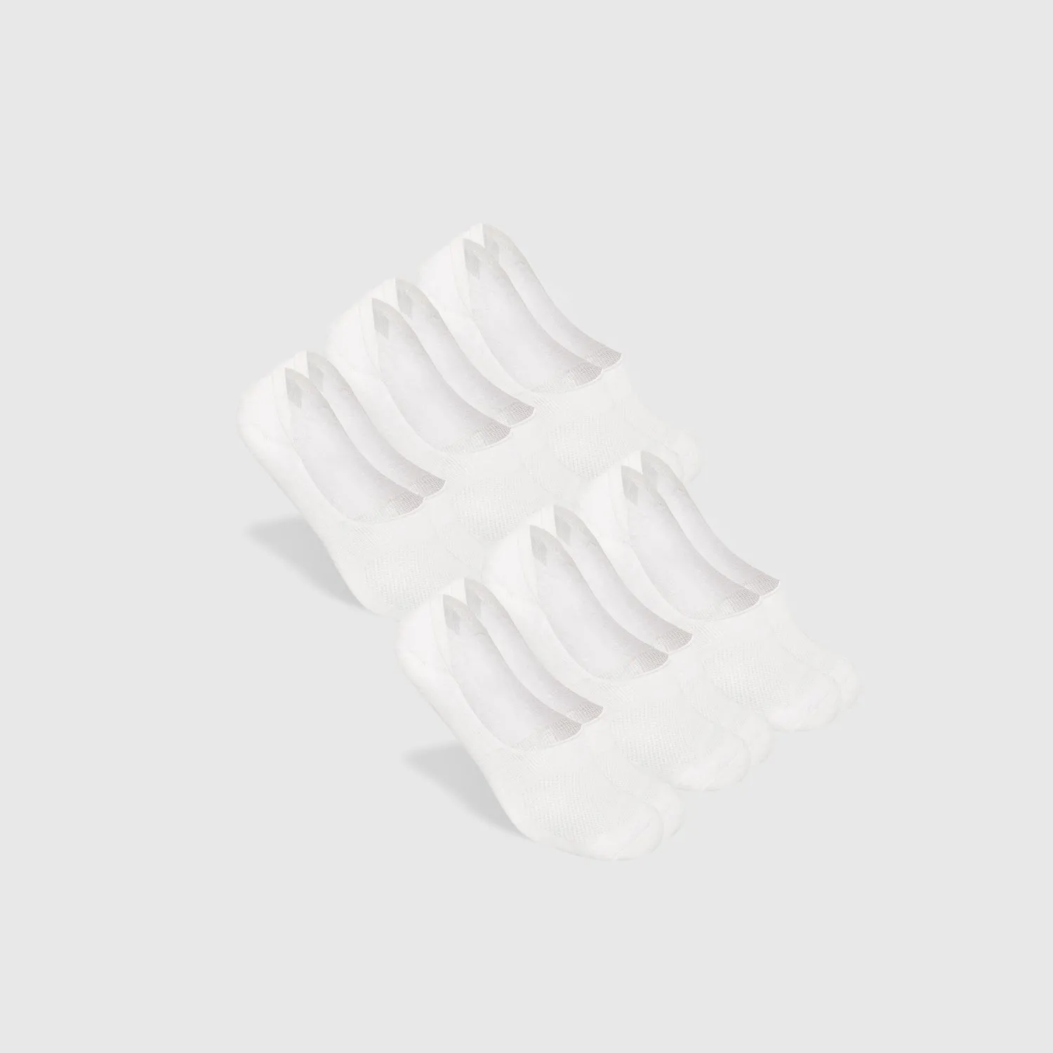 White No Show Socks 6-Pack