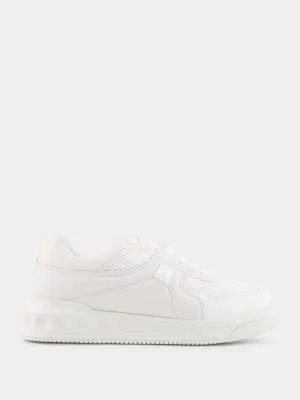 White One Stud Sneakers