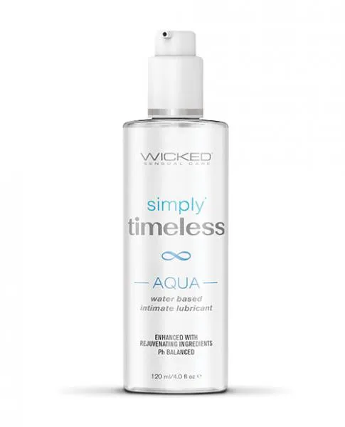 Wicked Simply Timeless Aqua Water Based Lubricant - 4 oz