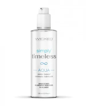 Wicked Simply Timeless Aqua Water Based Lubricant - 4 oz