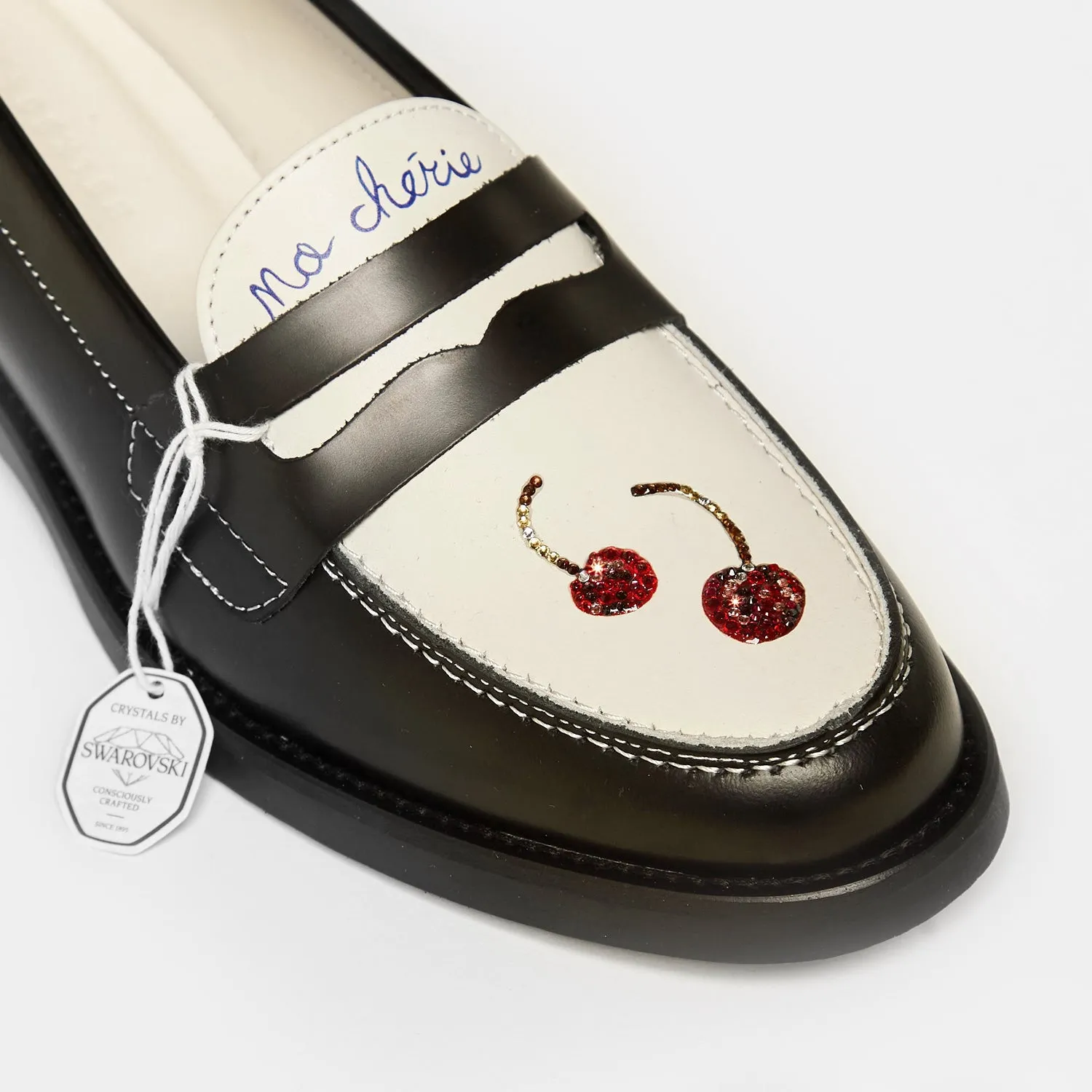 Wilde Swarovski Crystals Cherry Penny Loafer - Men's