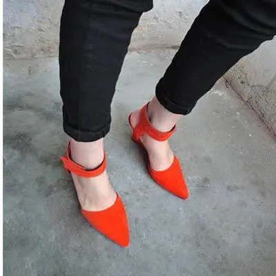 Women Wedges Shoes Fashion Brand Ankle Pointed Toe Pumps Sexy Sandals High Heels Black Blue Orange White Women Shoes Summer