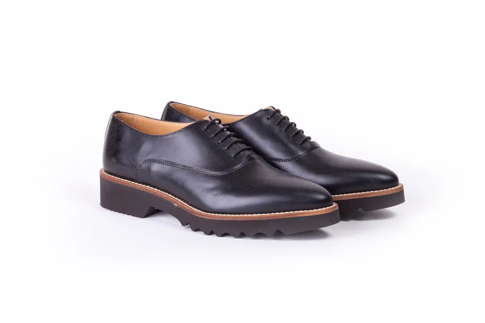 Women's Black Lace Up EX-310