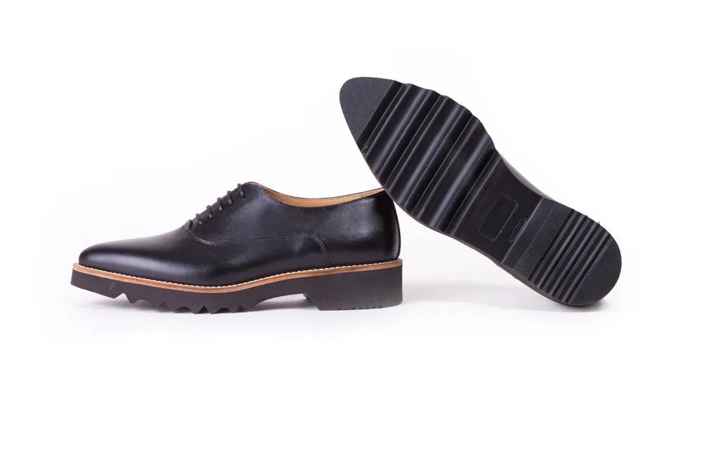Women's Black Lace Up EX-310
