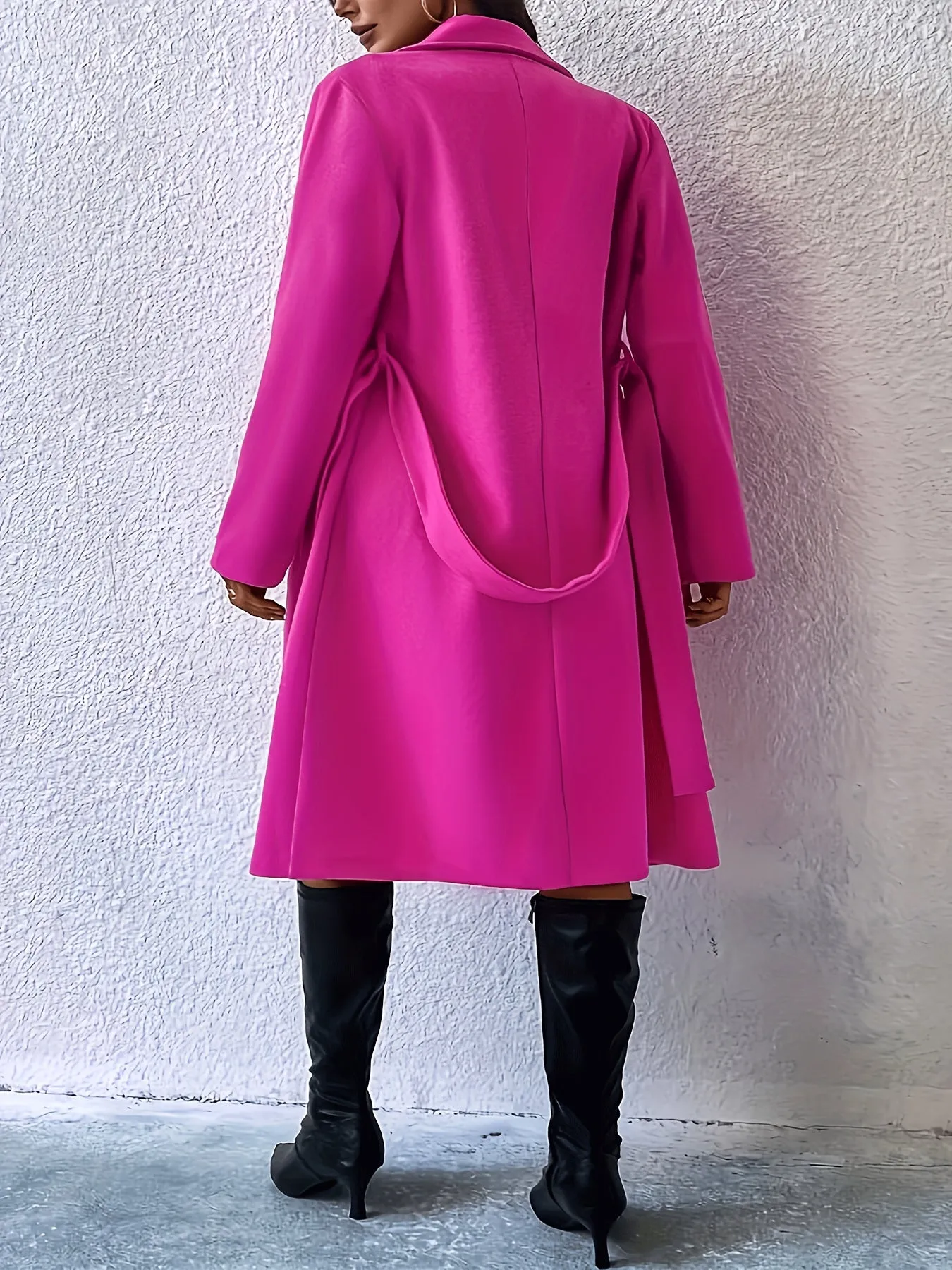 Womens Stylish Double Breasted Insulated Winter Coat