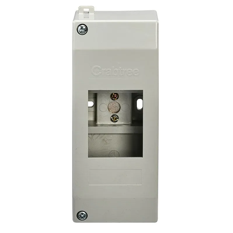 Wylex ESE2L 2 Module IP20 Insulated Enclosure with Earth Connection Link